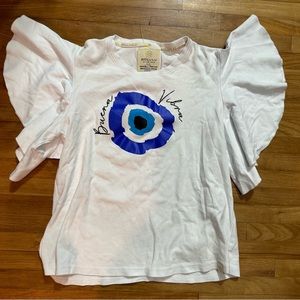 BULULU RESORT WEAR RUFFLE SLEEVE TOP